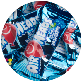 Mini Blue Raspberry Air Heads