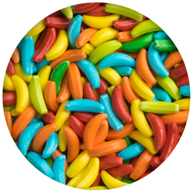 Assorted Bananas Coated Pressed Candies