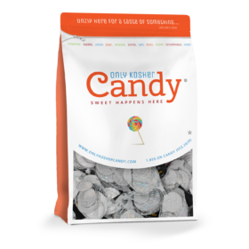 Bulk Parve Silver Chocolate Coin Sacks
