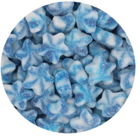 Blue and White Star Gummies