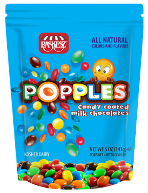 Popples Milk Chocolate Lentils 5 oz. - Only Kosher Candy