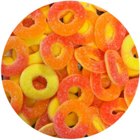 Sour Peach Gummy Rings