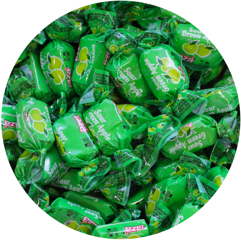 Zaza Sour Green Apple Candy - Only Kosher Candy